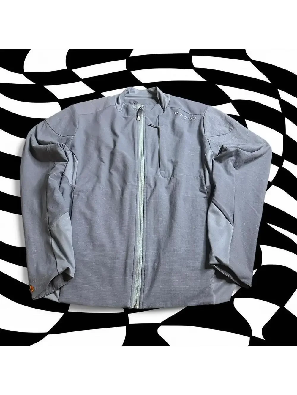 Oros Men's Jacket Gray Lightweight Windbreaker